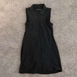 Abercrombie & Fitch Black Collared Mini Dress